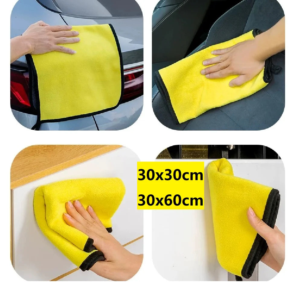 5er-Set Mikrofaser-Autotücher – Wasch- & Trocknungstücher