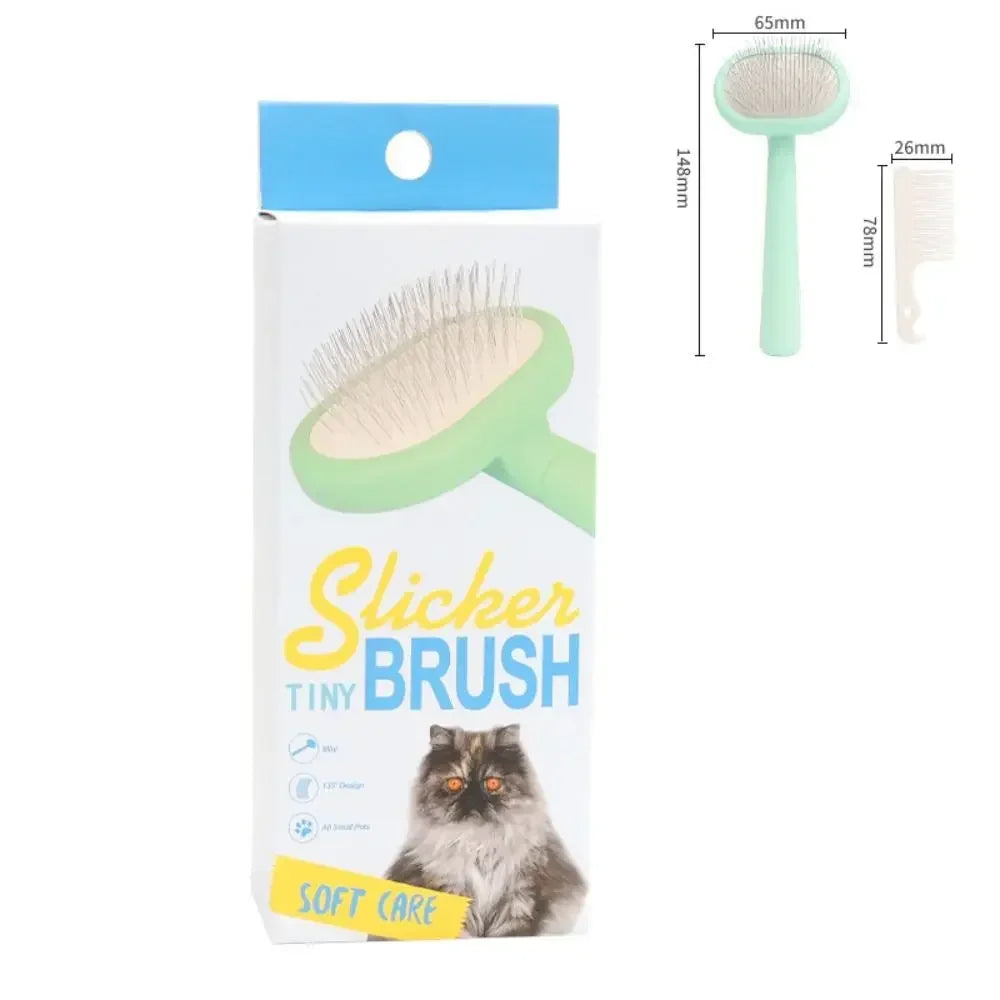 Haustier Slicker Bürste – Haar- & Schuppenentferner für Katzen & Hunde mit langem Fell