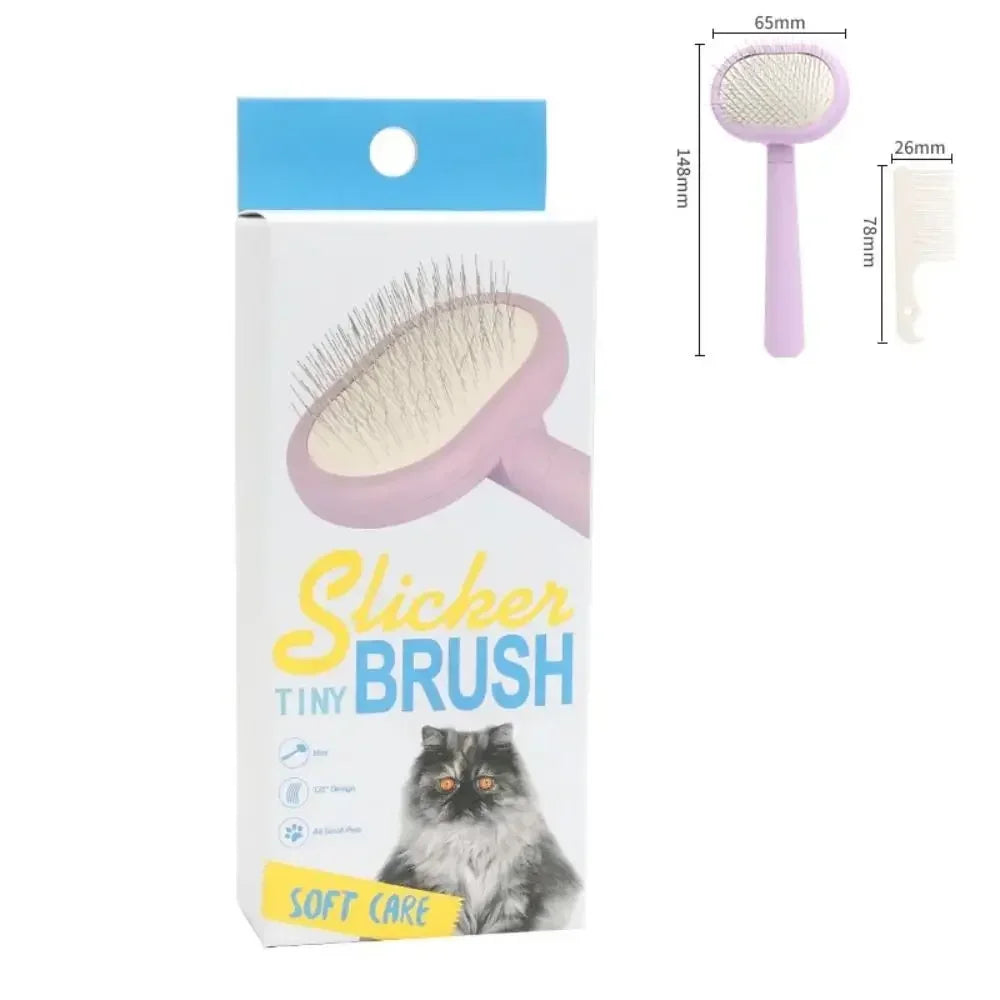 Haustier Slicker Bürste – Haar- & Schuppenentferner für Katzen & Hunde mit langem Fell